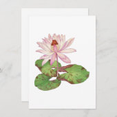 Lotus Illustration, Vintage japanische ukiyo e art Mitteilungskarte (Vorne/Hinten)