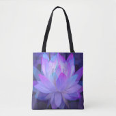 Lotus im Blau… Tasche (Vorderseite)
