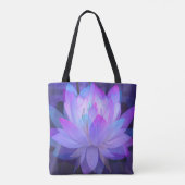 Lotus im Blau… Tasche (Rückseite)