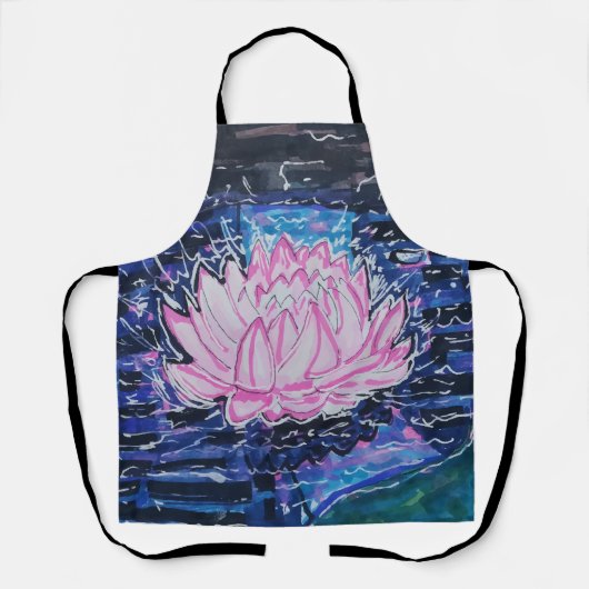 Lotus im dunklen Wasser Schürze (Vorderseite)