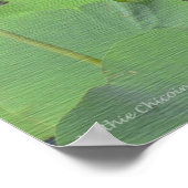 Lotus im Garten Poster (Ecke)