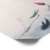 Lotus im Teich-Poster Poster (Ecke)