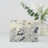 Lotus im Wind von Tachibana,Yasukuni Postkarte (Stehend Vorderseite)