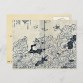 Lotus im Wind von Tachibana,Yasukuni Postkarte (Vorne/Hinten)