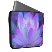 Lotus in Blau... Laptopschutzhülle (Vorne Rechts)