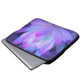 Lotus in Blau... Laptopschutzhülle (Vorne Knopf)