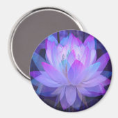Lotus in Blau... Magnet (Vorderseite/Rückseite)