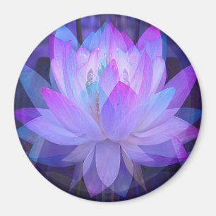 Lotus in Blau... Magnet