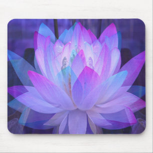 Lotus in Blau... Mousepad