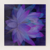 Lotus in Blau... Puzzle (Horizontal)