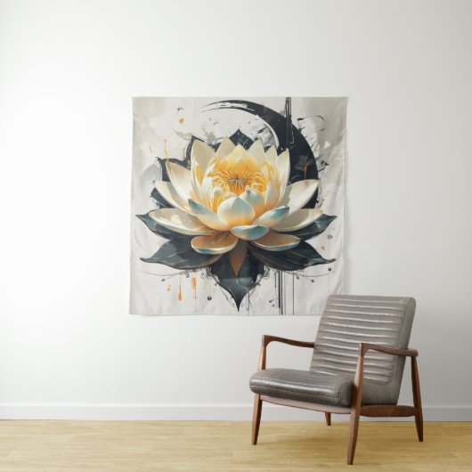 Lotus in Bloom Wandteppich (Beispiel)