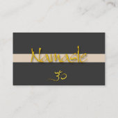 Lotus in Blüte für meditative Heiler Visitenkarte (Rückseite)