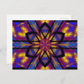 LOTUS IN GLOW 2 POSTKARTE (Vorne/Hinten)