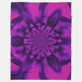 Lotus in rosa und Lila lateinisches Vlies Fleecedecke