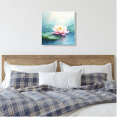 Lotus in Stillgewässern Leinwanddruck (Insitu (Schlafzimmer))