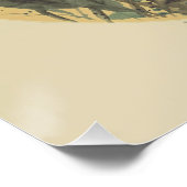 Lotus Ink Art Print Wall Poster (Ecke)