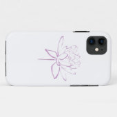 Lotus-Kalligraphie (Lavendel) Case-Mate iPhone Hülle (Rückseite (Horizontal))