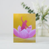 Lotus Kathak Dancer Postkarte (Stehend Vorderseite)