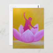 Lotus Kathak Dancer Postkarte (Vorne/Hinten)