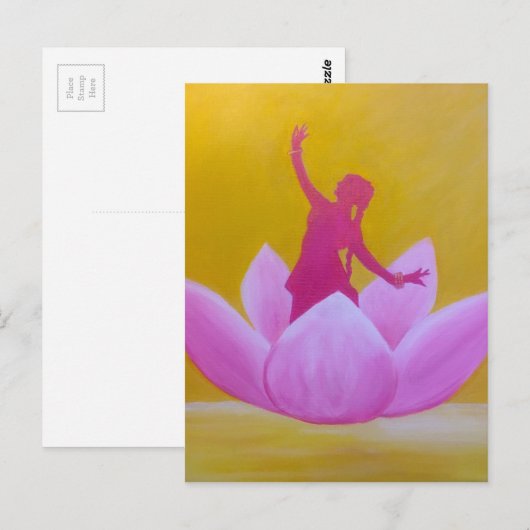 Lotus Kathak Dancer Postkarte (Vorne/Hinten)