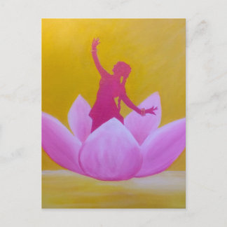 Lotus Kathak Dancer Postkarte