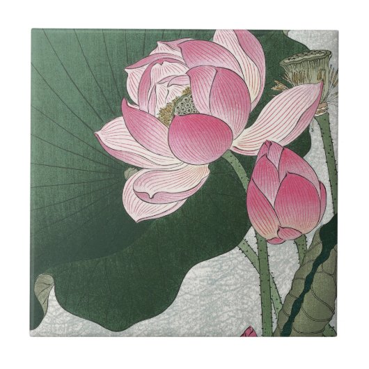 Lotus Keramik Tile Fliese (Vorderseite)