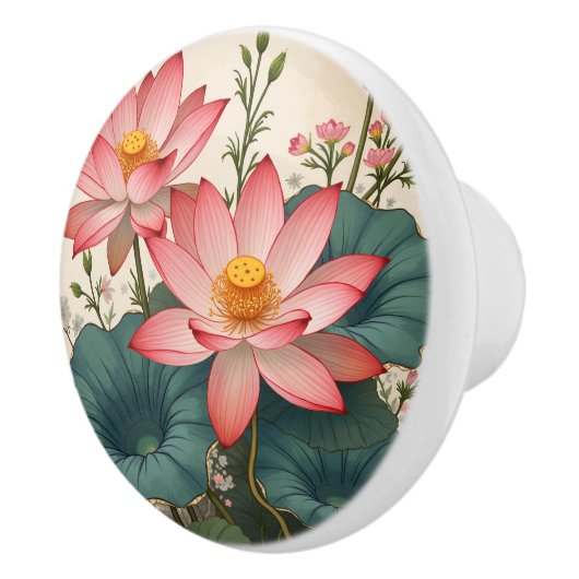 Lotus Keramikknauf (Rechts)