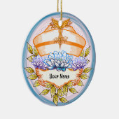 Lotus-Krankenpflegerkappe Keramik Ornament (Rechts)