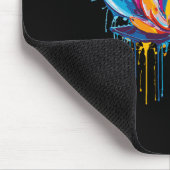 Lotus Kunst, Farbspritzer, Yoga Mousepad (Ecke)