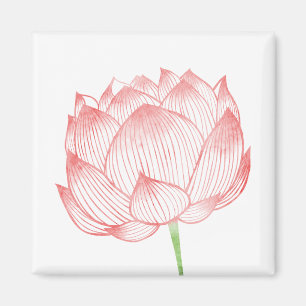 Lotus-Kunst-Magnet Magnet