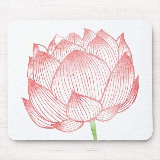 Lotus-Kunst Mousepad (Vorne)