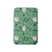 Lotus Lagoon Muster - Der weiße Lotus Badematte (Vorderseite Vertikal)