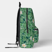 Lotus Lagoon Muster - Der weiße Lotus Bedruckter Rucksack (Links)