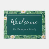 Lotus Lagoon Muster - Der weiße Lotus Fußmatte (Vorderseite)