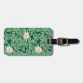 Lotus Lagoon Muster - Der weiße Lotus Gepäckanhänger (Vorderseite horizontal)