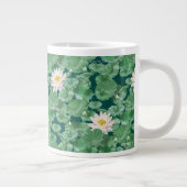 Lotus Lagoon Muster - Der weiße Lotus Jumbo-Tasse (Rechts)