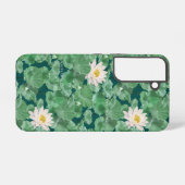 Lotus Lagoon Muster - Der weiße Lotus Samsung Galaxy Hülle (Rückseite (Horizontal))