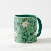 Lotus Lagoon Muster - Der weiße Lotus Tasse (VorderseiteRechts)