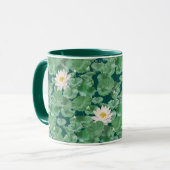 Lotus Lagoon Muster - Der weiße Lotus Tasse (Vorderseite Links)