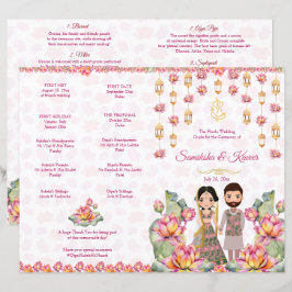 Lotus lanterns Indian Hochzeitsrituals Programm