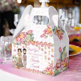 Lotus lanterns Indian Mehndi personalisiert Geschenkschachtel