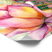 Lotus lanterns indische Hochzeit personalisierter Poster (Ecke)