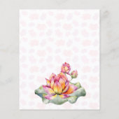 Lotus lanterns indische Hochzeit speichern das Dat (Rückseite)