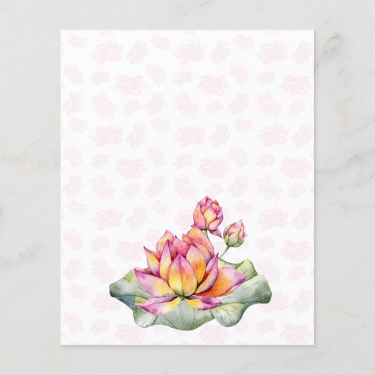 Lotus lanterns indische Hochzeit speichern das Dat (Rückseite)