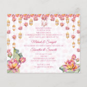 Lotus lanterns indische Hochzeitbudget mehndi einl (Rückseite)