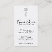 *~* Lotus-Lavendel-Blau Rays Energie HeilensReiki Visitenkarte (Rückseite)