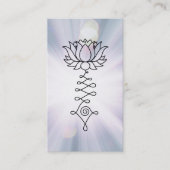 *~* Lotus-Lavendel-Blau Rays Energie HeilensReiki Visitenkarte (Vorderseite)