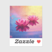 Lotus Liebe Aufkleber (Blatt)