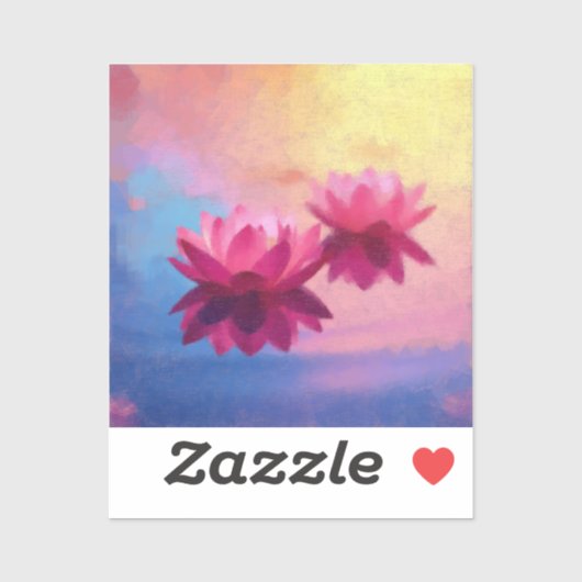 Lotus Liebe Aufkleber (Blatt)