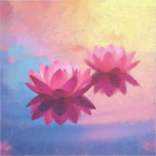 Lotus Liebe Aufkleber (Vorderseite)